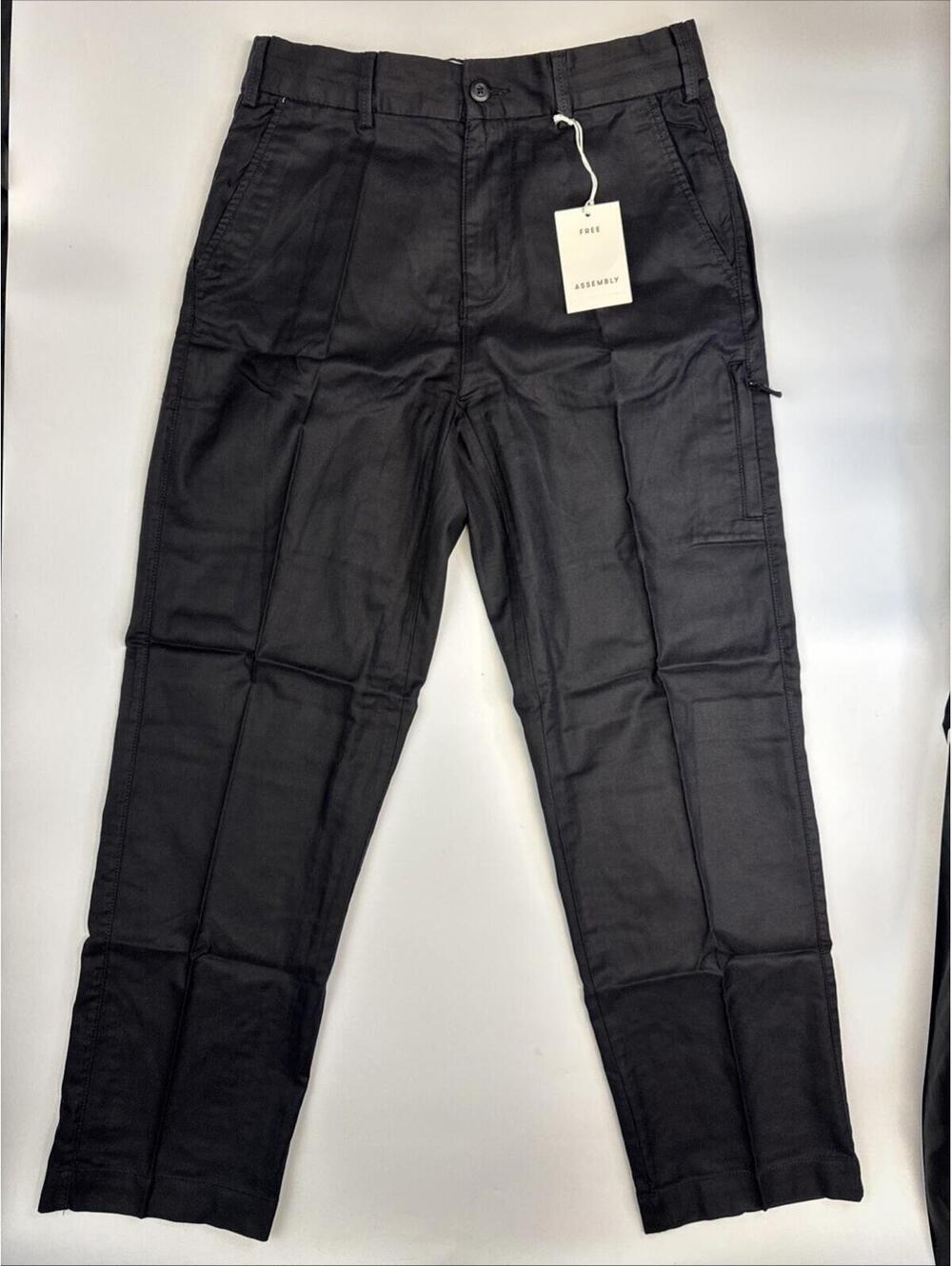 Free Assembly 30x30 Mens Drawstring Chino Black